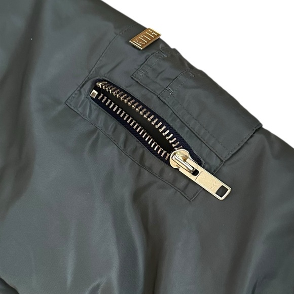 Kith Longline Bomber Jacket Size L Olive Green - Picture 5 of 12